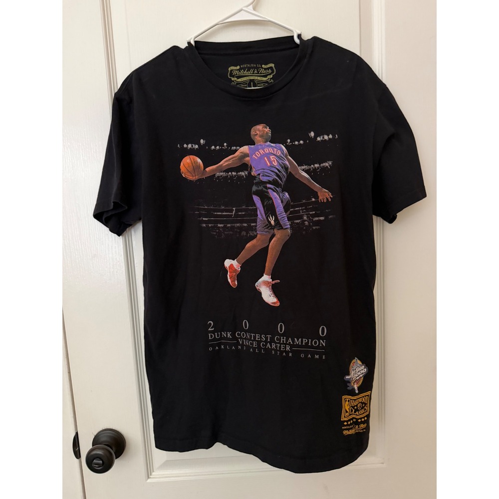 Mitchell & Ness Vince Carter 2000 Dunk Contest Champion Raptors T-Shirt L Black